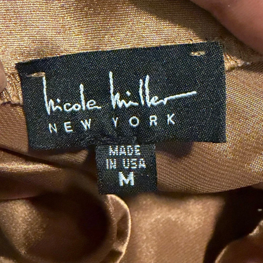 Nicole Miller New York lustrous satin